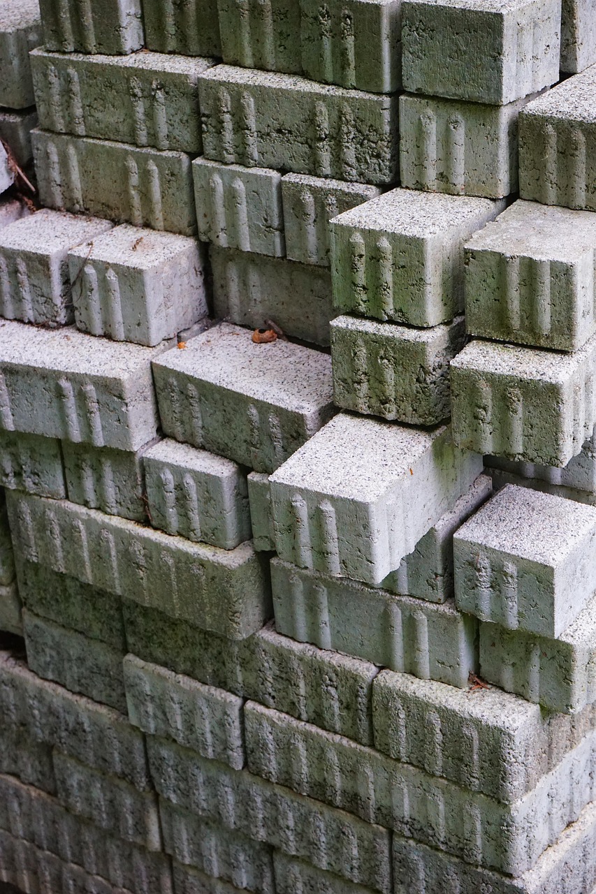 stones, paving stones, construction material, heap, cairn, gray, stone tower